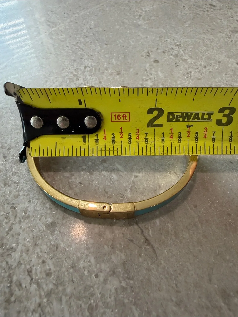 Michael Kors Gold and Turquoise Buckle Bracelet